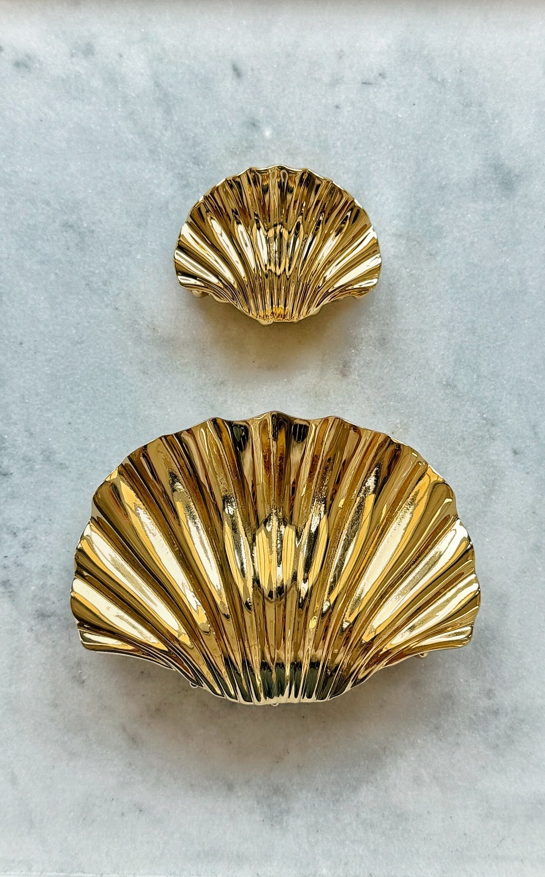 Glossy Shell Mini Claw Clip-Claw Clip