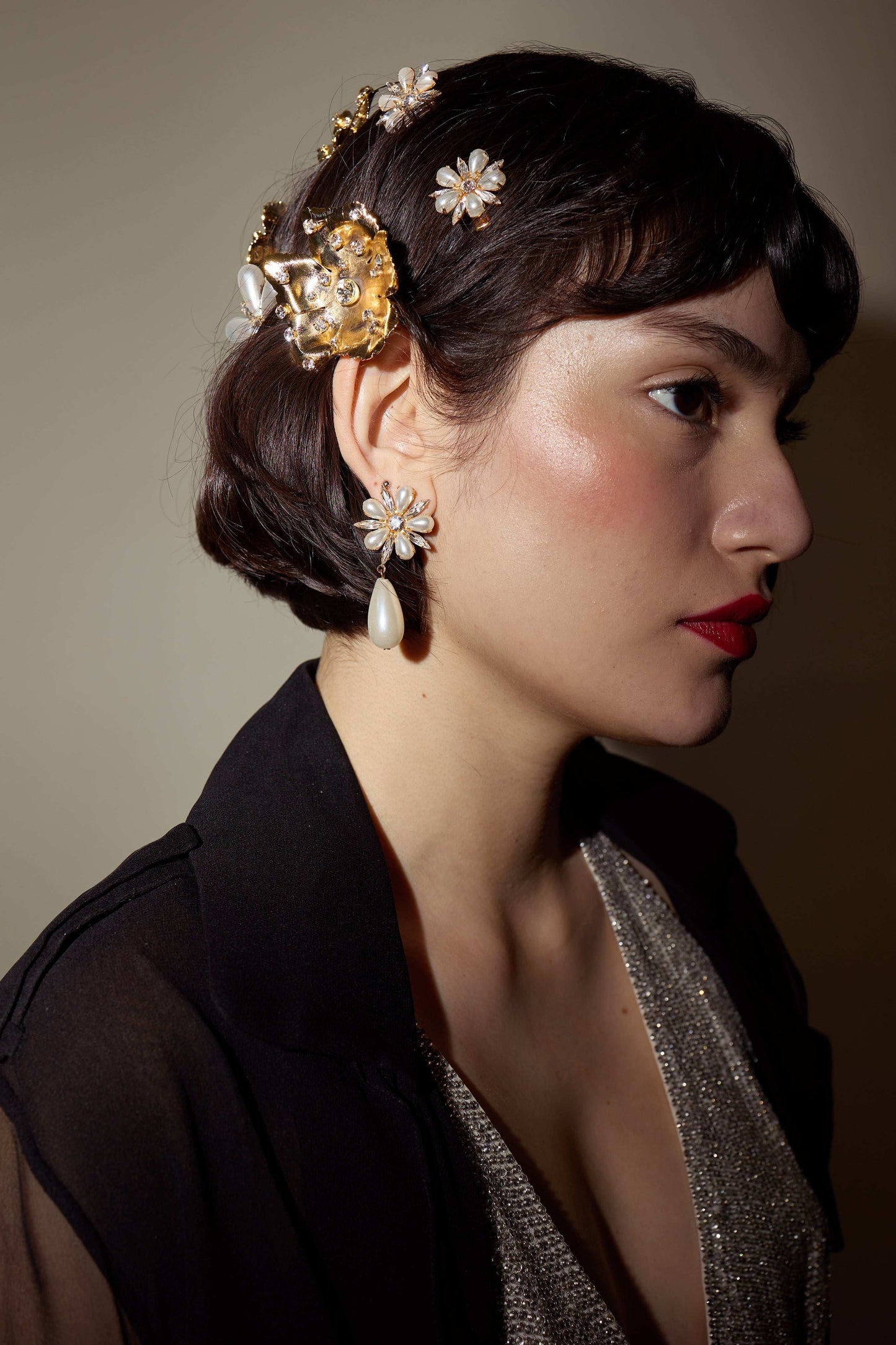 Annie Pearl and Crystal Clip