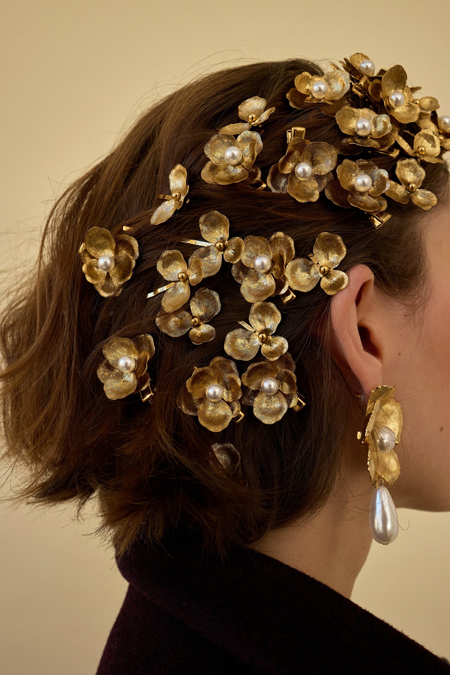 Eden Floral Pearl Clip Set of 2-Clip