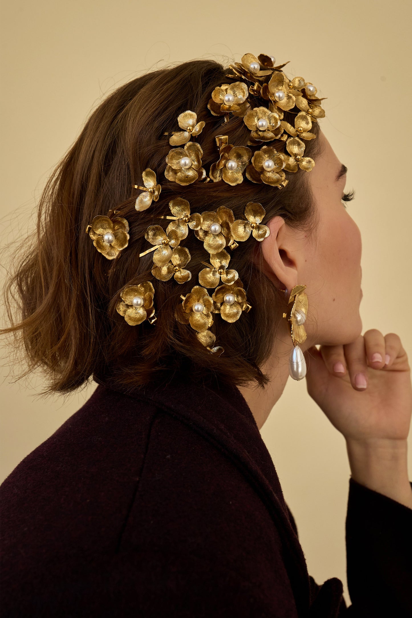 Eden Floral Pearl Clip Set of 2-Clip