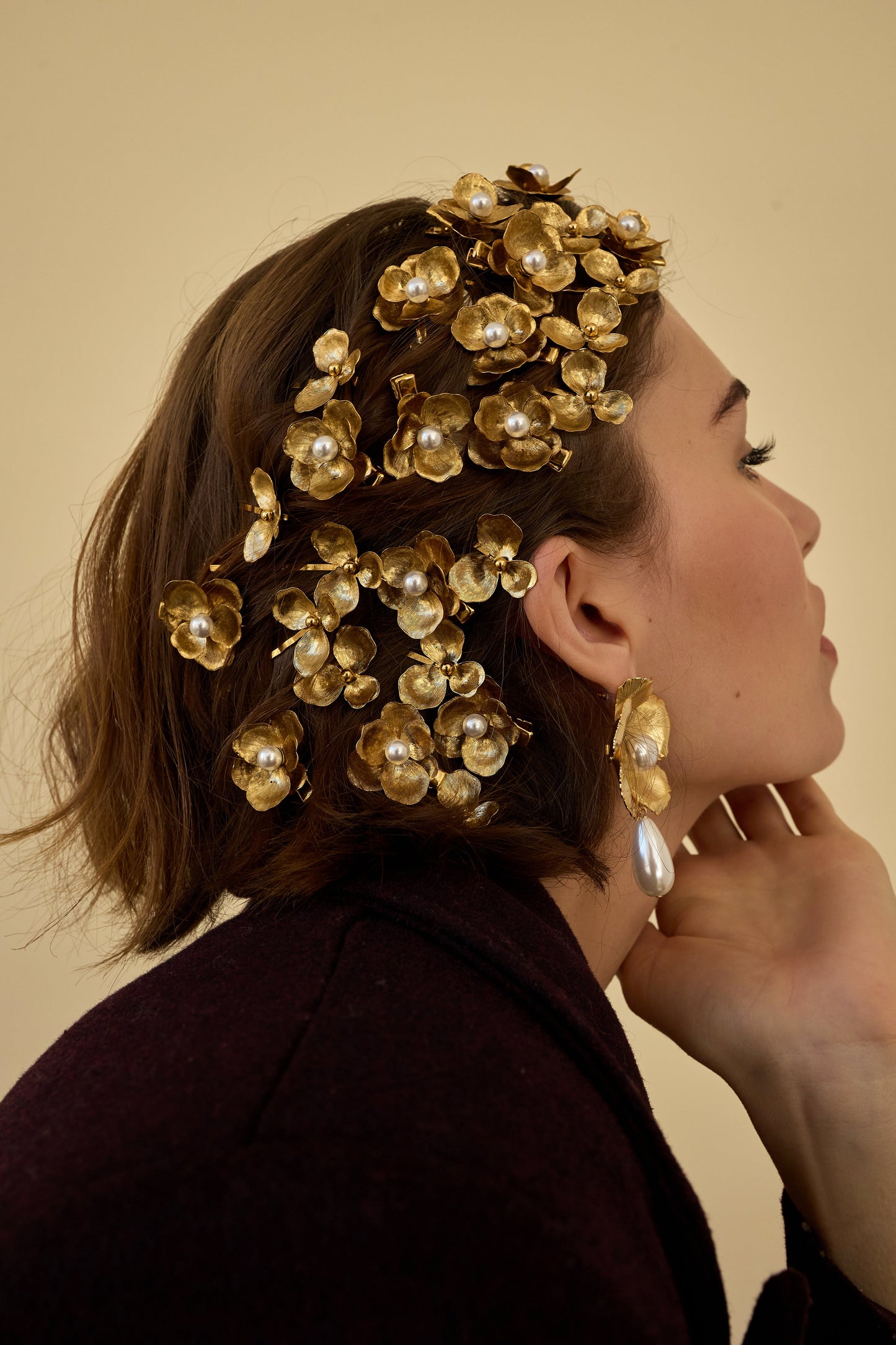 Eden Floral Pearl Clip Set of 2-Clip