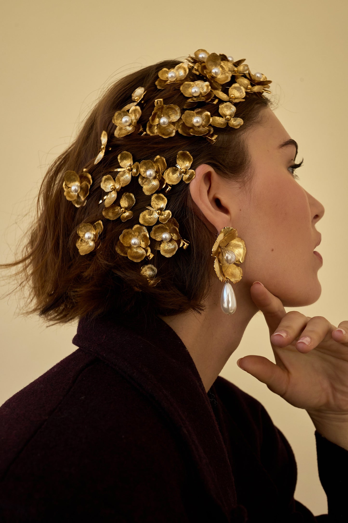 Eden Floral Pearl Clip Set of 2-Clip