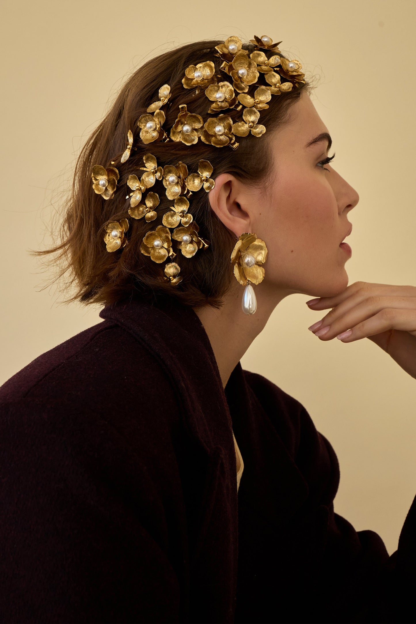 Eden Floral Pearl Clip Set of 2-Clip