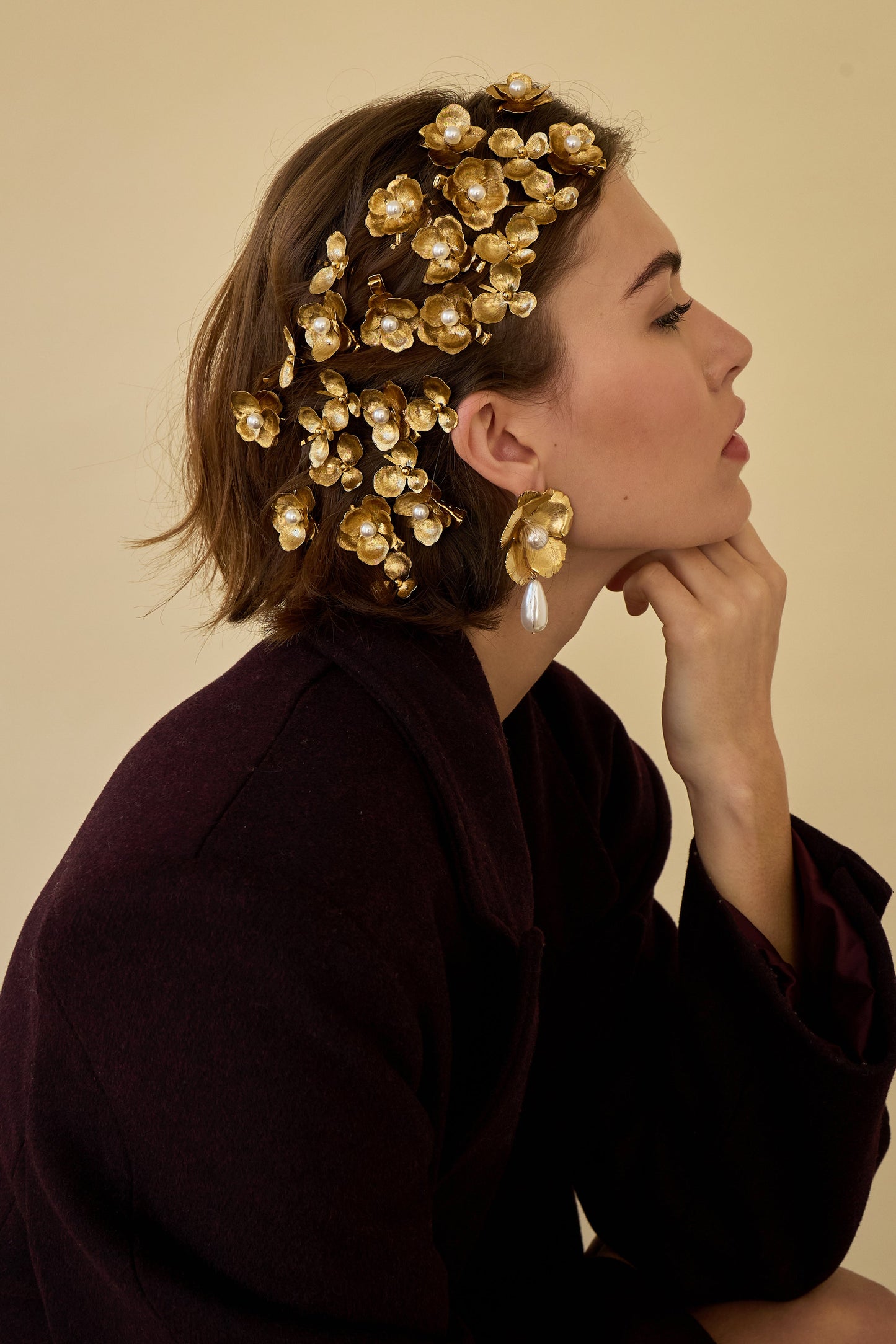 Eden Floral Pearl Clip Set of 2-Clip