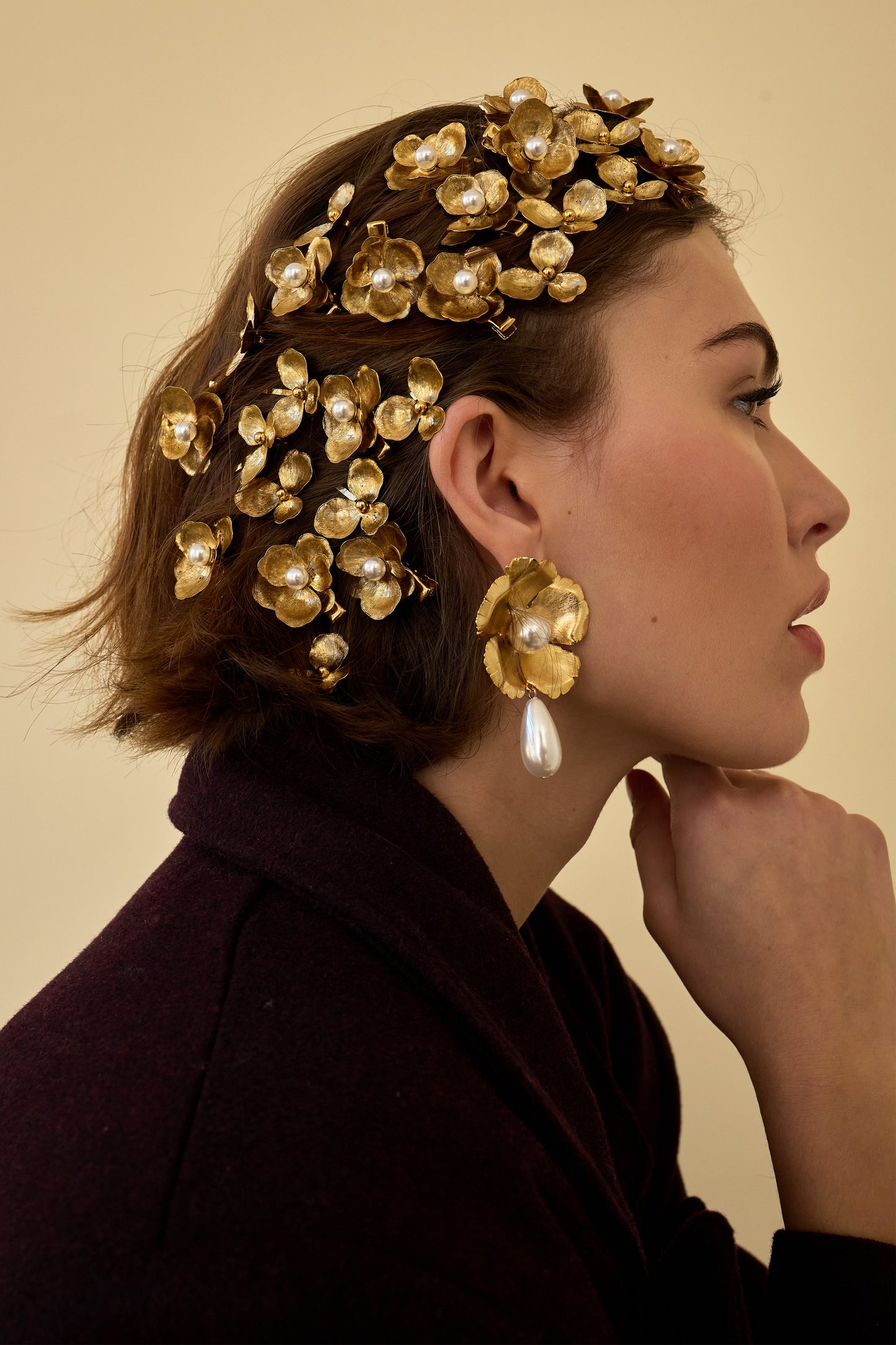 Eden Floral Pearl Clip Set of 2-Clip