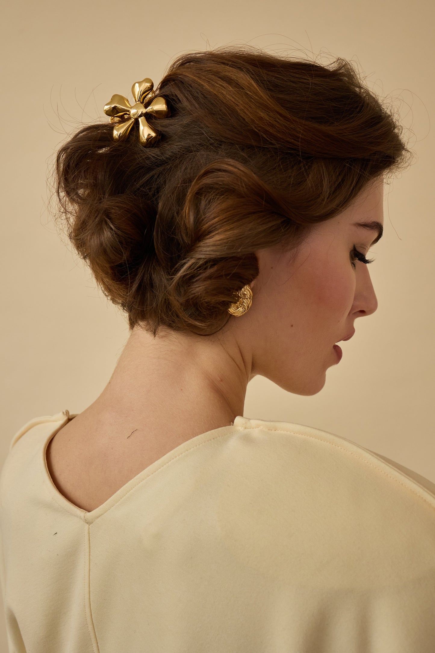 Glossy Daisy Mini Claw Clip-Claw Clip