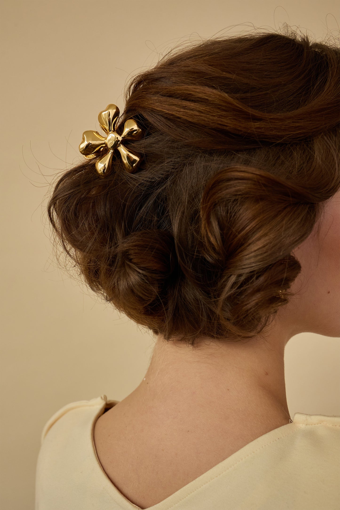 Glossy Daisy Mini Claw Clip-Claw Clip
