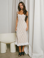 DEJA DRESS - WHITE : LACE  GEMMACHIC