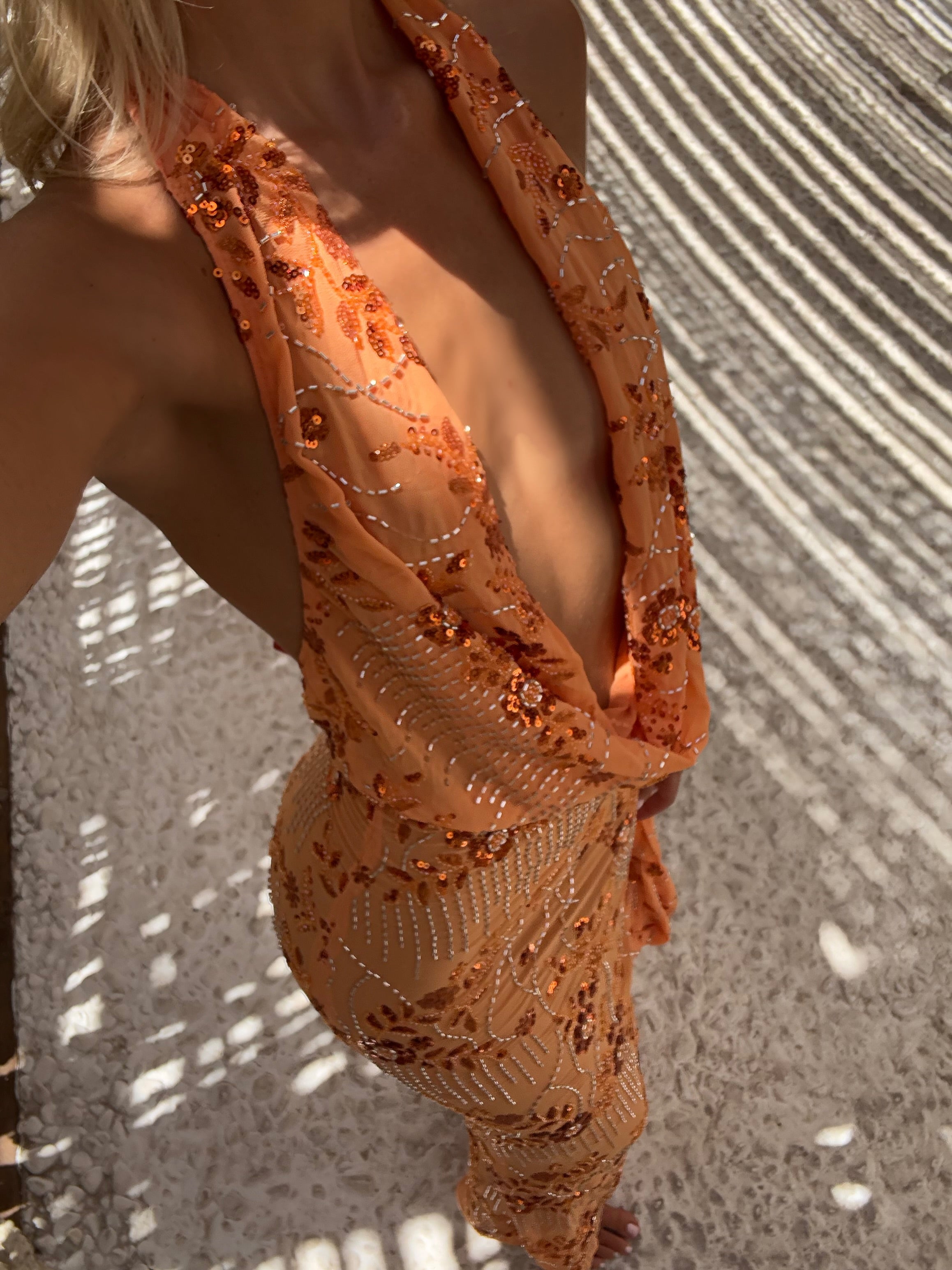 Tanaya Dress & Bag - Orange  GEMMACHIC