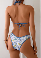 Floral Serenity - Triangle Bikini Set  GEMMACHIC