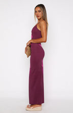 Feeling The Heat Maxi Dress Berry Lush  GEMMACHIC