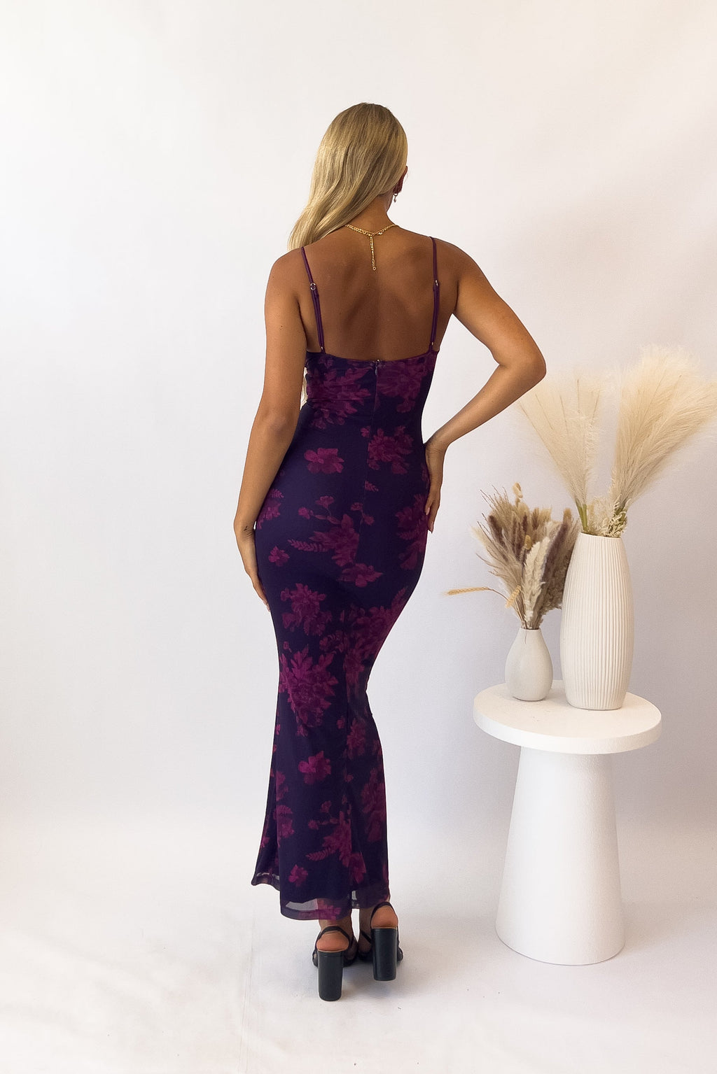Blossom Maxi Dress - Grape  GEMMACHIC