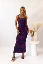 Blossom Maxi Dress - Grape  GEMMACHIC