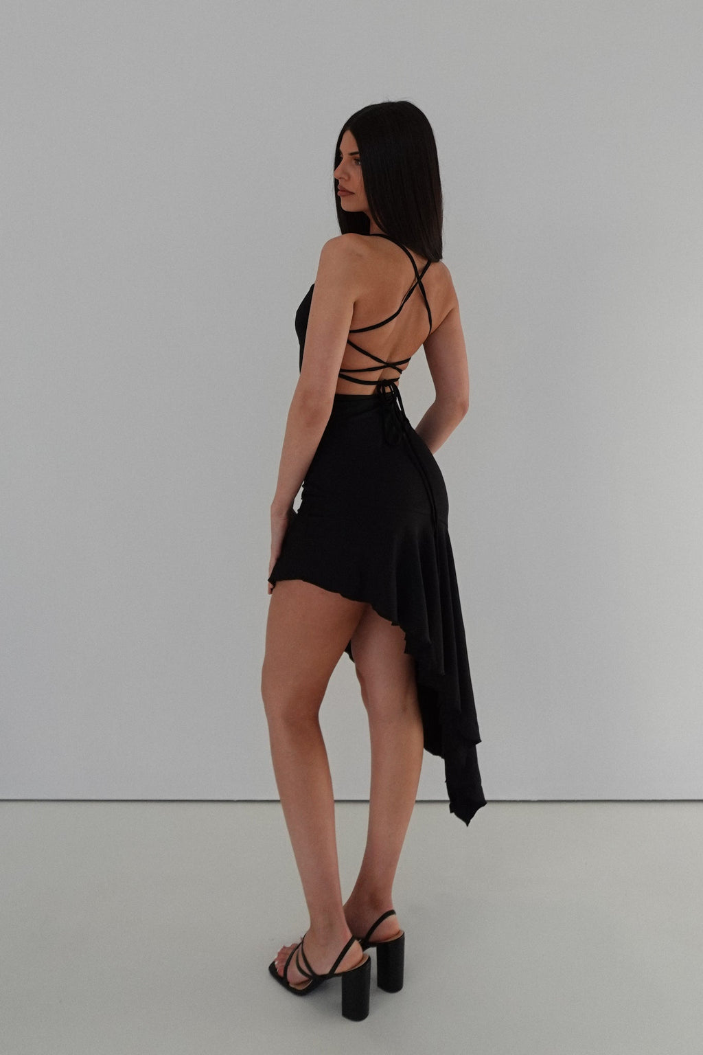 Fleur Midi Dress - Black  GEMMACHIC