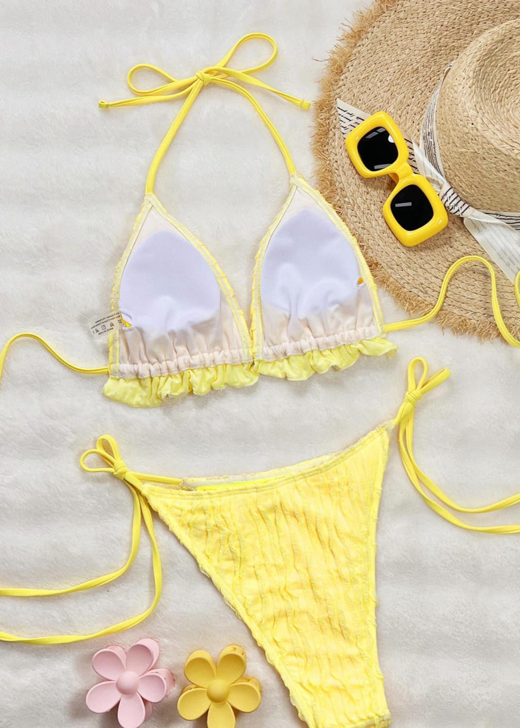 Sunburst Ruffle Bikini Set  GEMMACHIC