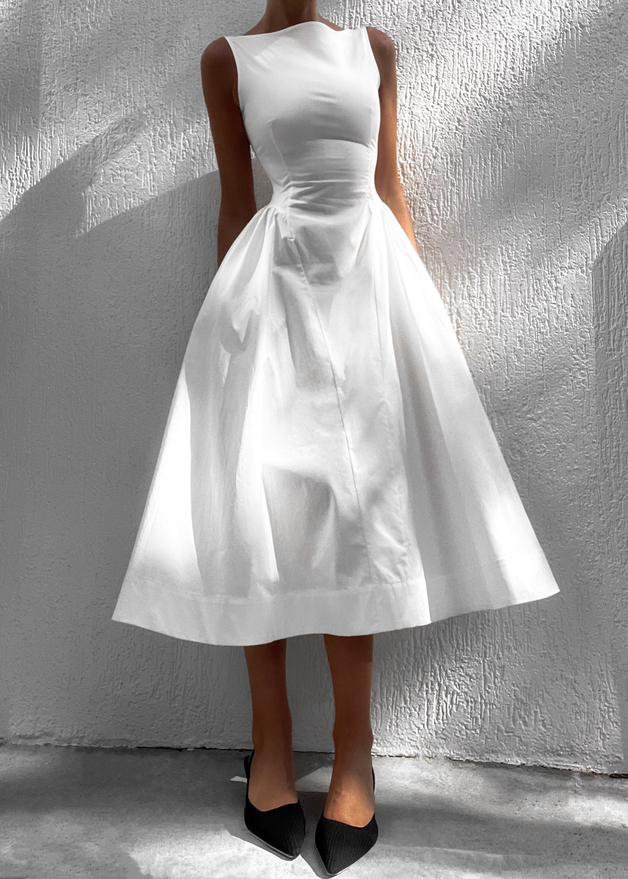 Jacqueline Dress - White  GEMMACHIC
