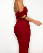 Tilly Midi Dress - Wine  GEMMACHIC