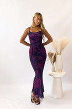 Blossom Maxi Dress - Grape  GEMMACHIC