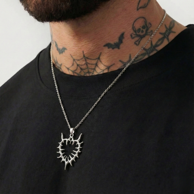 Corrupted Heart Necklace  GEMMACHIC