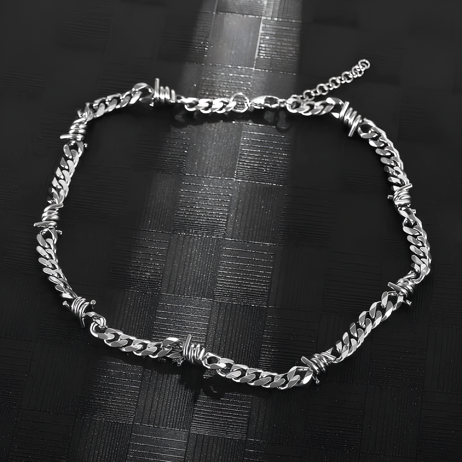 9mm Barb Wire Cuban Chain  GEMMACHIC