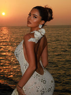 Tanaya Maxi Dress - White  GEMMACHIC