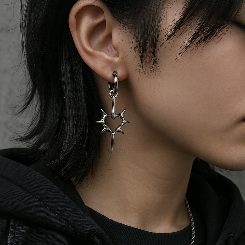 Heart of Thorns Earrings  GEMMACHIC