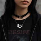 Bat Personalized Necklace  GEMMACHIC