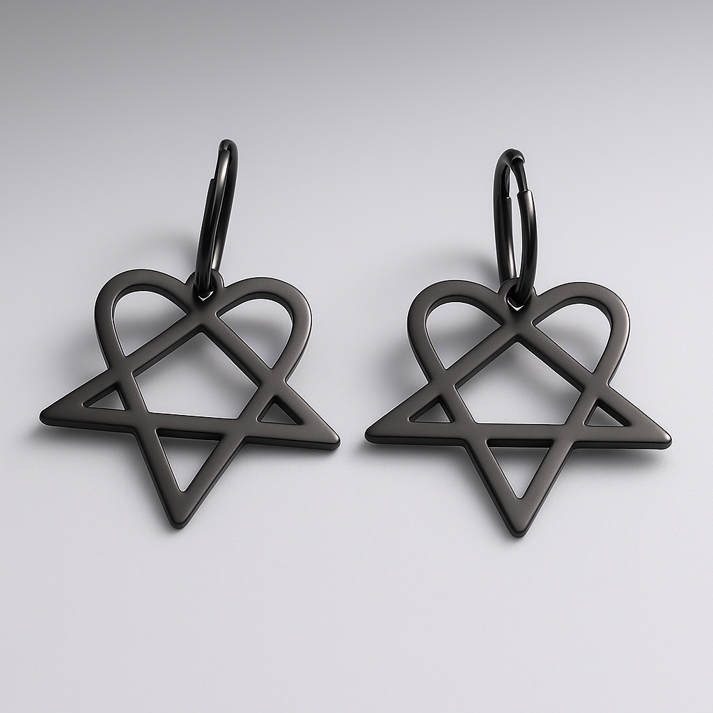 Heartagram Earrings  GEMMACHIC