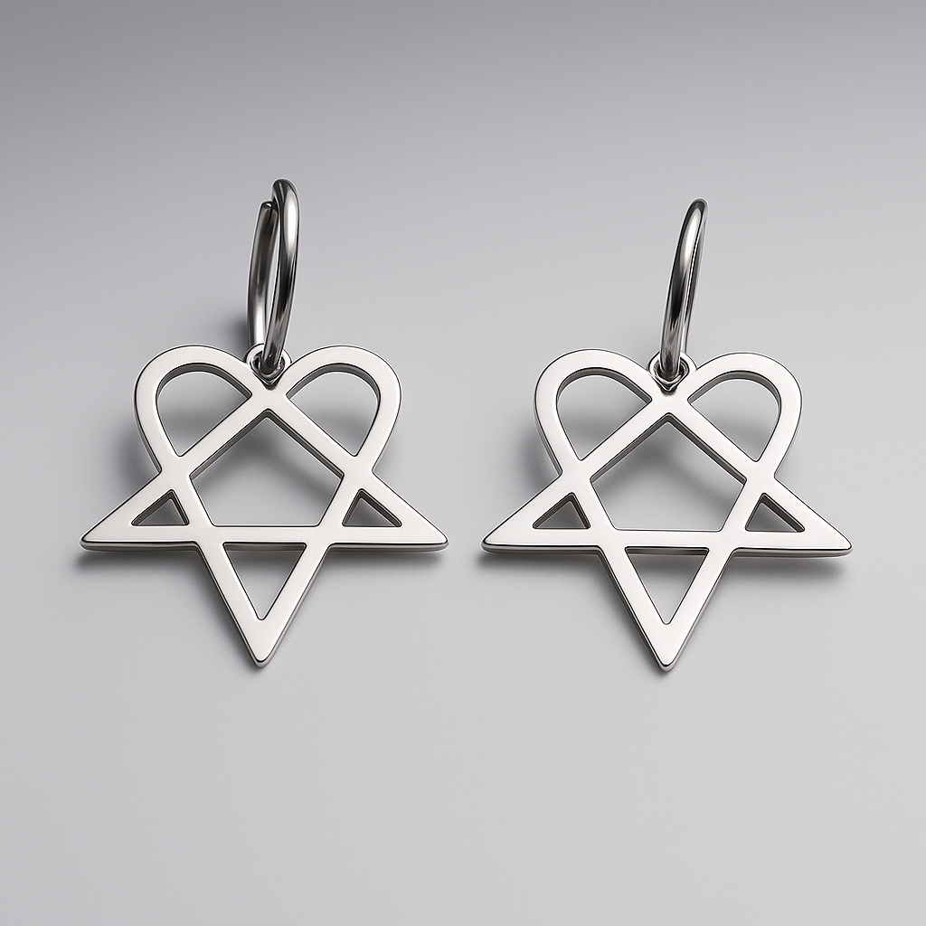 Heartagram Earrings  GEMMACHIC