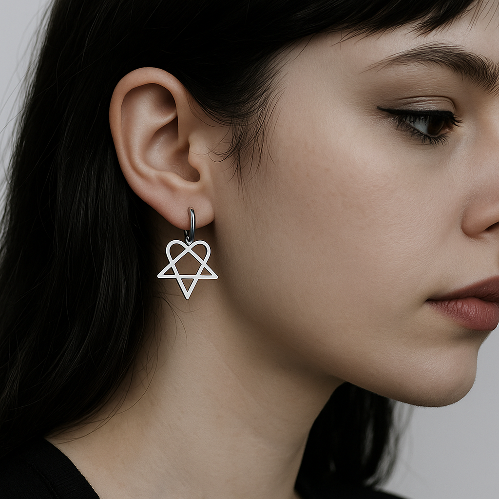 Heartagram Earrings  GEMMACHIC