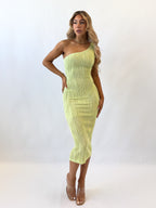 Klara Midi Dress - Lime  GEMMACHIC