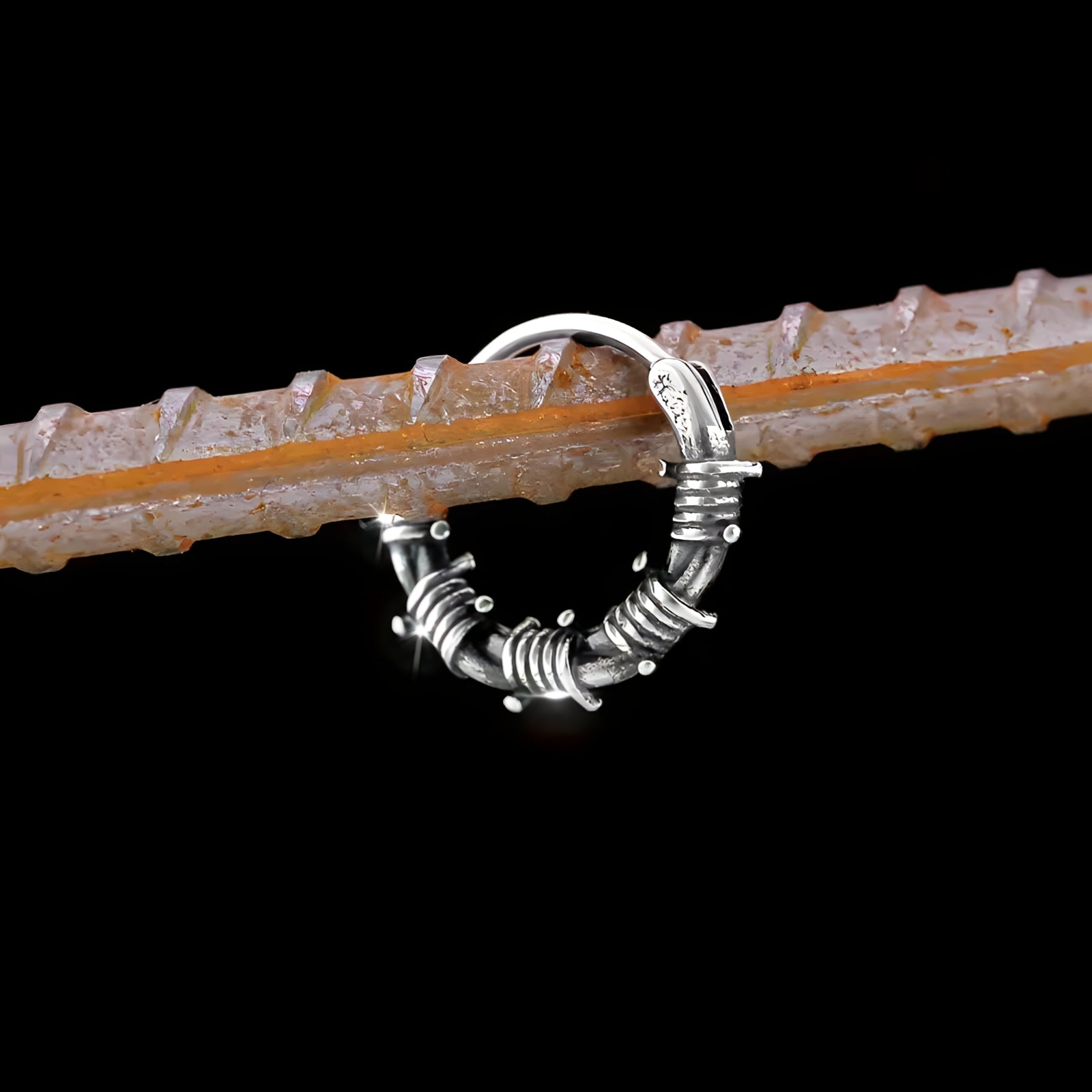 Barb Wire Hoop Earrings  GEMMACHIC