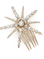 Starlet Pearl and Crystal Petite Comb  GEMMACHIC