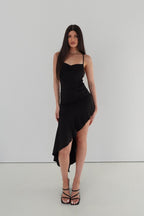 Fleur Midi Dress - Black  GEMMACHIC