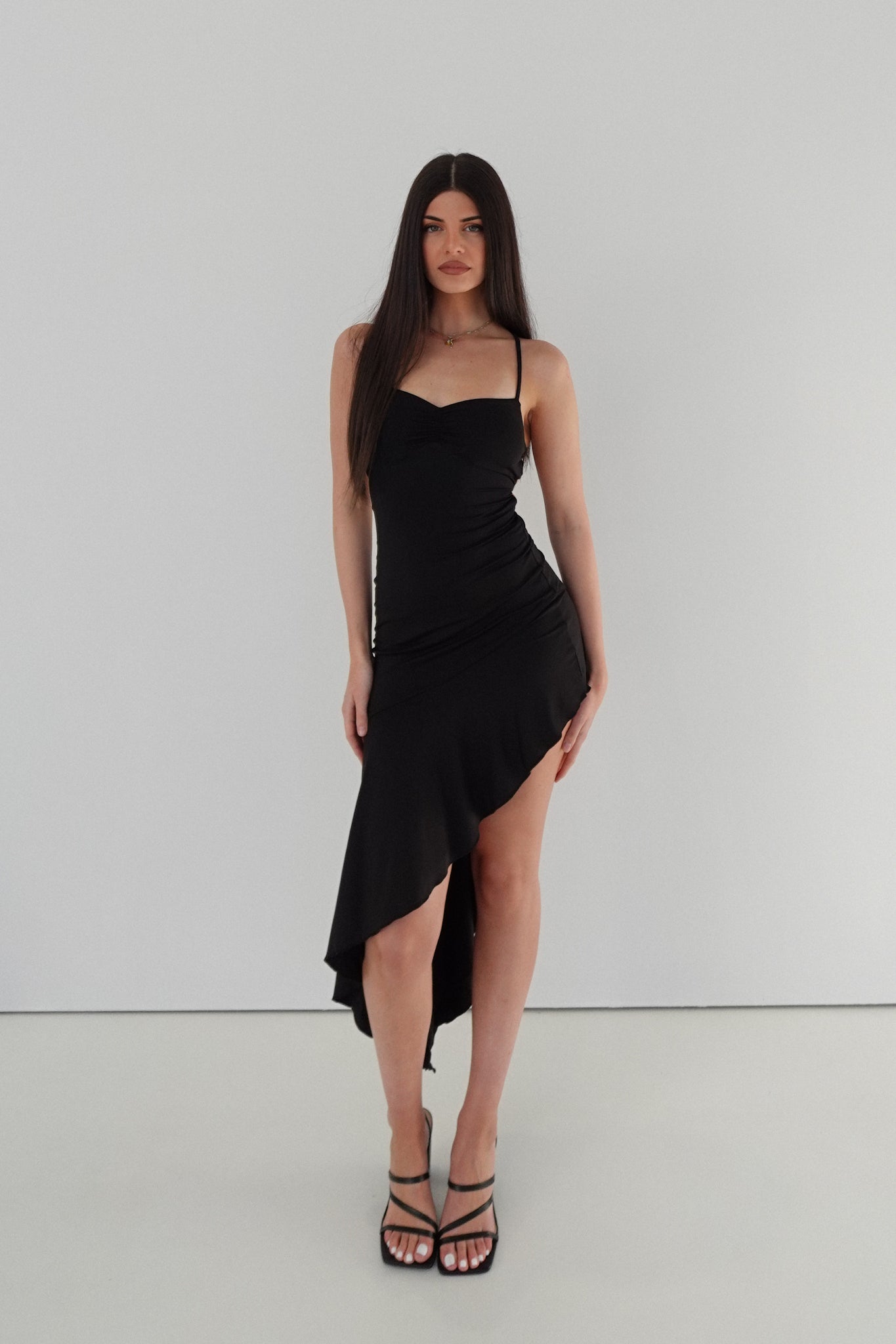Fleur Midi Dress - Black  GEMMACHIC