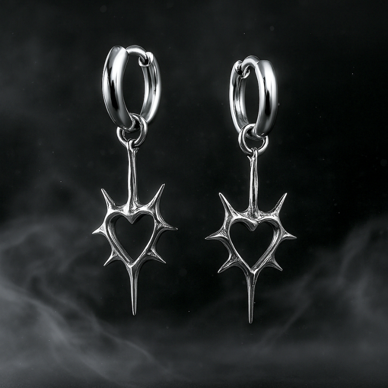 Heart of Thorns Earrings  GEMMACHIC