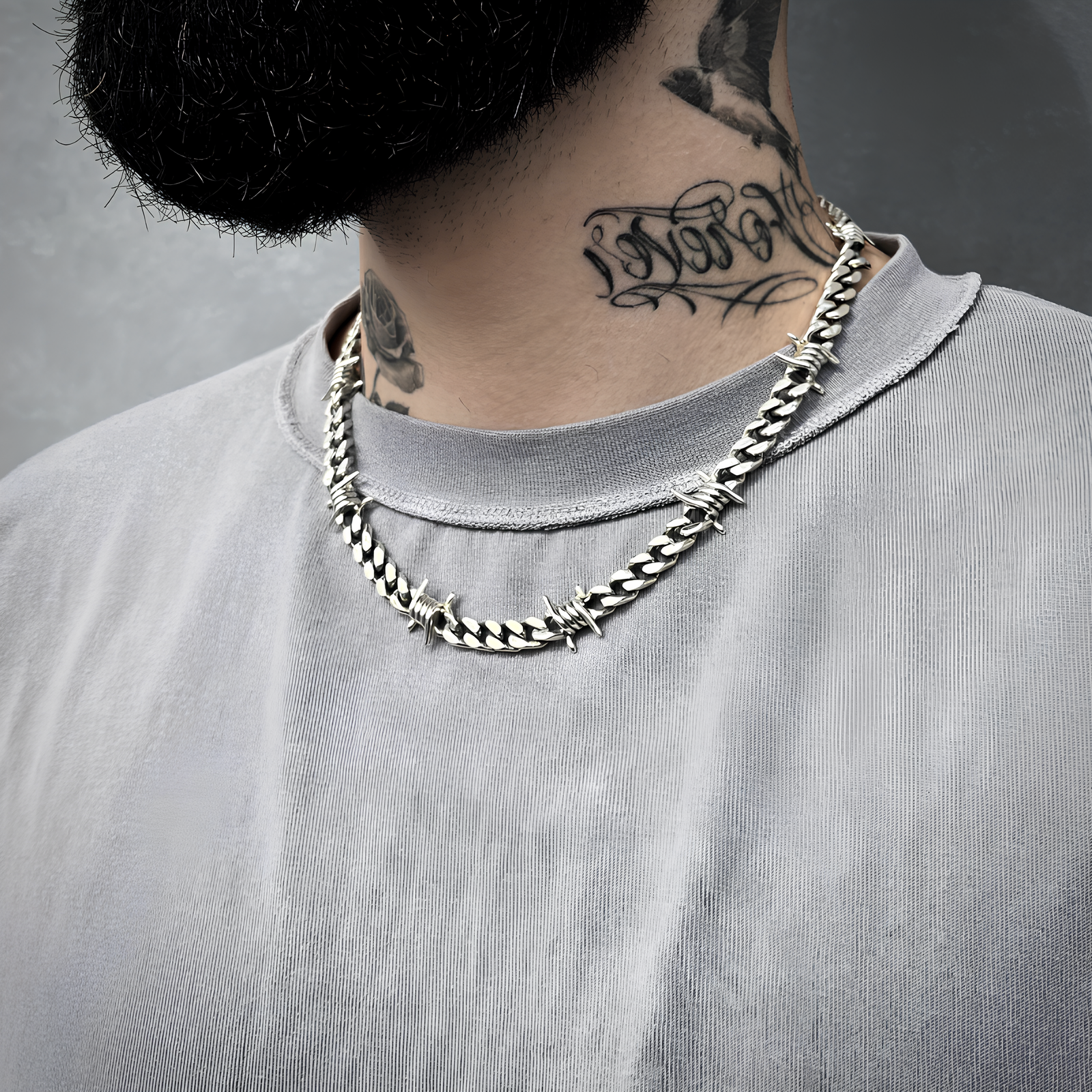 9mm Barb Wire Cuban Chain  GEMMACHIC