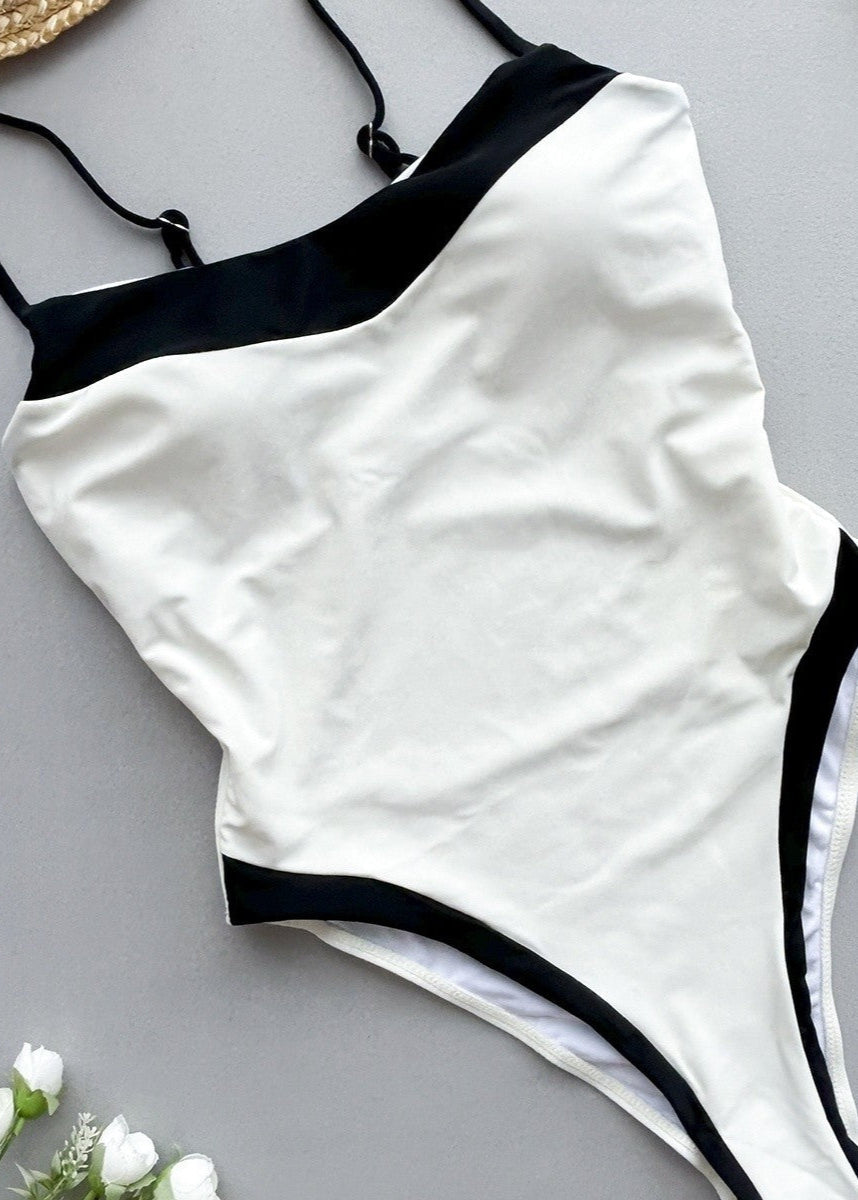 Contour Edge One Piece Swimsuit ¨C Sculpted Fit Minimal Design  GEMMACHIC