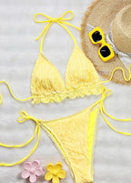 Sunburst Ruffle Bikini Set  GEMMACHIC