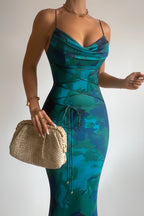 Blossom Maxi Dress - Teal Green  GEMMACHIC