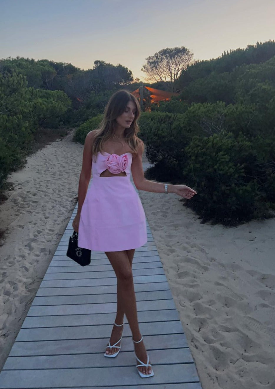 Valencia Dress - Baby Pink  GEMMACHIC