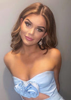 Valencia Dress - Baby Blue  GEMMACHIC