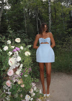 Valencia Dress - Baby Blue  GEMMACHIC