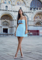 Valencia Dress - Baby Blue  GEMMACHIC