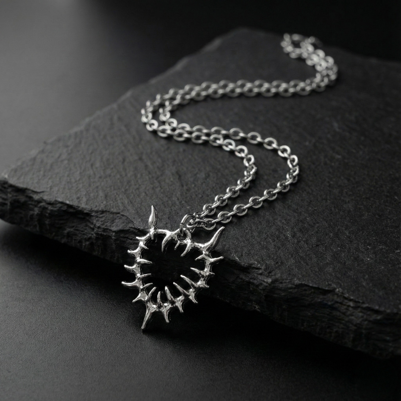 Corrupted Heart Necklace  GEMMACHIC