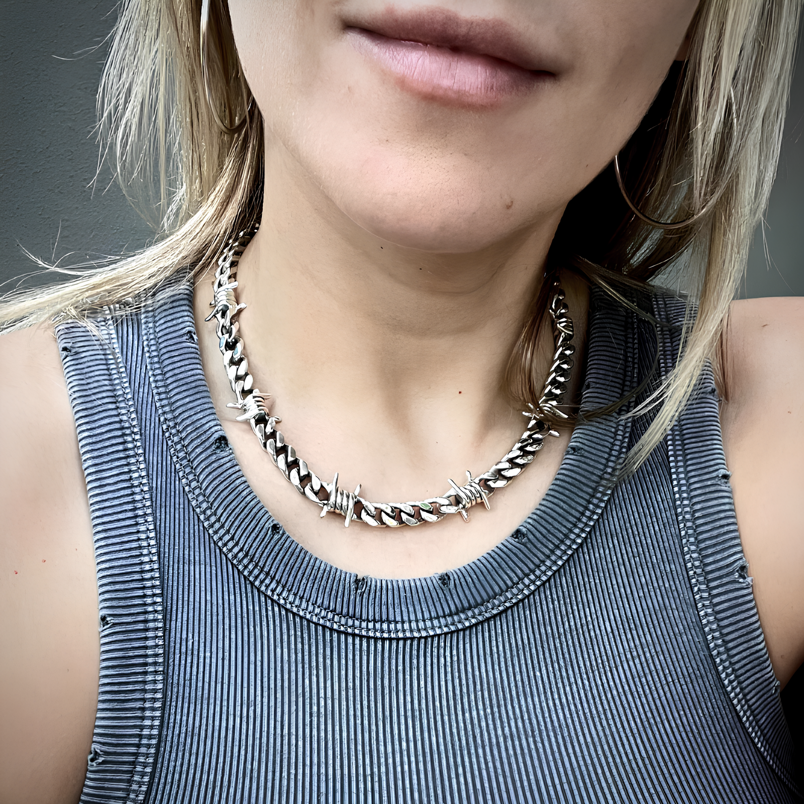 9mm Barb Wire Cuban Chain  GEMMACHIC