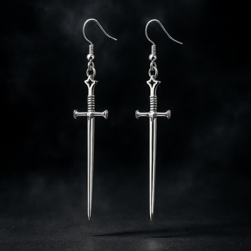 Sword Earrings  GEMMACHIC