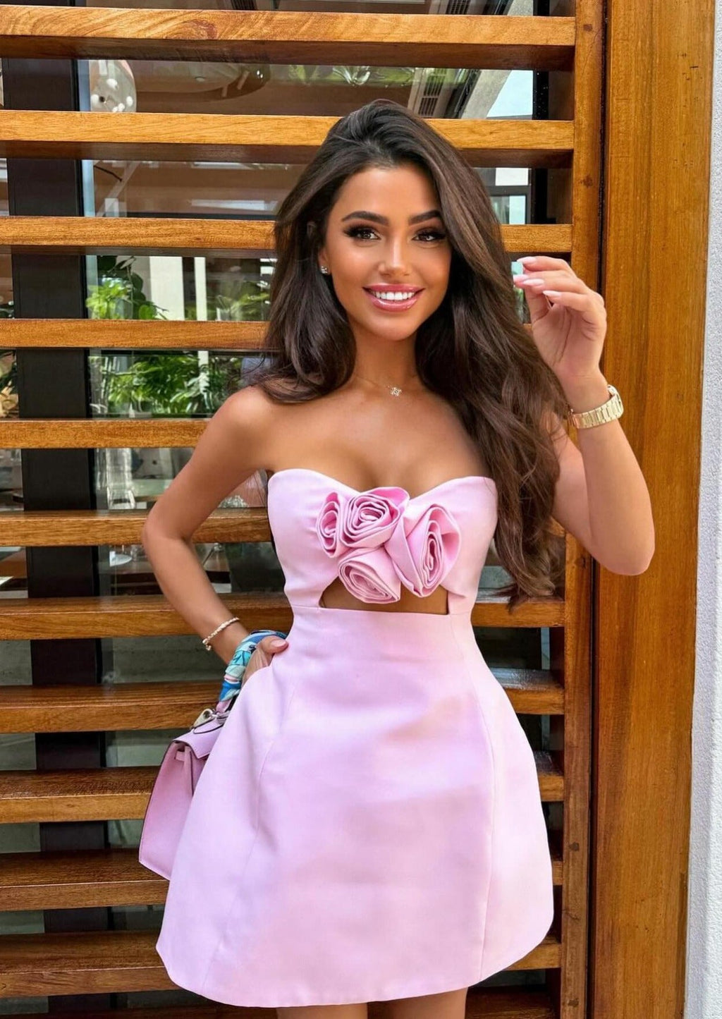 Valencia Dress - Baby Pink  GEMMACHIC