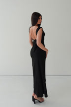 Polly Midi Dress - Black  GEMMACHIC