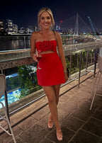 Valencia Dress - Red  GEMMACHIC